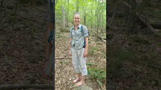 Heather tries barefoot hiking