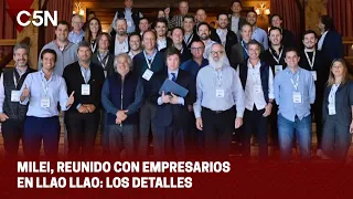 MILEI, REUNIDO con EMPRESARIOS en LLAO LLAO: los DETALLES