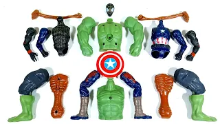 Assemble Marvel's Toys,Hulk Smash, Siren Head, Captain America,Black Spiderman Avengers Superheroes