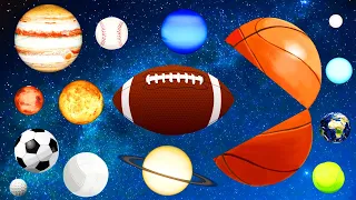 Planet Comparison　Learn the names of the planets in the solar system for Kids for baby