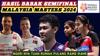 Tuan Rumah Bertumbangan!! Hasil Semua Sektor Semifinal Badminton Malaysia Masters 2024 Hari Ini