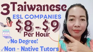 Teach ENGLISH Online in 2024: Earn 💵💰$8-$9/HR: Hiring NON-NATIVE TUTORS with No DEGREE!#onlinejobs