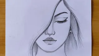 How to draw face cute girl - eamin painting