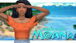MODERN DAY MOANA | Sims 4 Disney Princess Create A Sim