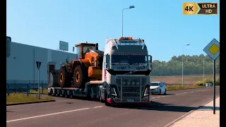 A TAM || HAULING VOLVO L250H TO HUNEDOARA WITH VOLVO TRUCK - EURO TRUCK SIMULATOR #ets2 #4k #atam