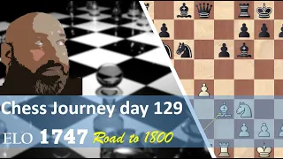 Chess journey road to 1800 day 129: Nimzowitsch with IQP | A nice game