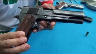 Pistola Mexicana Obregon, Vista de Cerca y Detallada en Español