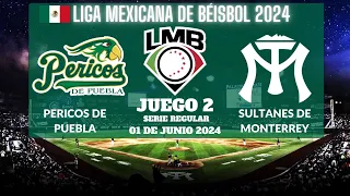 ⚾️Pericos de Puebla vs Sultanes de Monterrey⚾️Donde Verlo EN VIVO|Liga Mexicana de Béisbol 2024