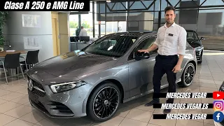 Clase A 250 e AMG Line, híbrido enchufable. Gris Montaña. Vehículo en stock para entrega inmediata.