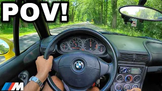You Drive A Straight Piped BMW Z3M FAST! M3 ENGINE [LOUD EXHAUST POV]