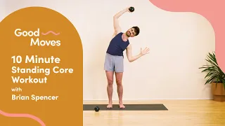 10 Minute Standing Core Workout with Brian Spencer of East River Pilates | Good Moves | Well+Good