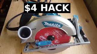 DIY Circular Saw Dust Collection Adapter ($4 Build) (Makita 5007MG)