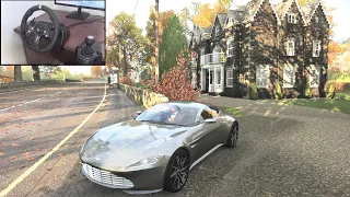 James Bond's Aston Martin DB10 (Spectre) - Forza Horizon 4 | Logitech g920 gameplay