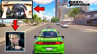 Forza Horizon 3 Brian Mitsubishi Eclipse (Steering Wheel + Shifter) RWD Gameplay