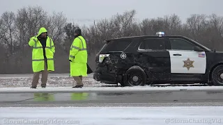 Icy Road Nightmare in Wichita, KS, State Trooper Crash - 2/6/2021