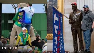 A Side By Side Look At The Brazil Protests And Capitol Riot | Insider News