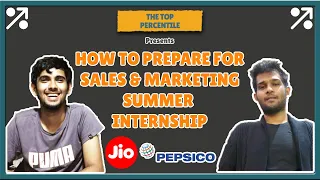 Sales & Marketing Summer Internship Preparation | Vidhan Agrawal & Shreekanth Merugu