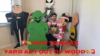 HOW TO MAKE CARTOON CHARACTERS OUT OF WOOD! OOGIE BOOGIE OUT OF WOOD/ VIDEO/DIY/CHRISTMAS/YARDART