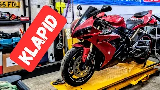 Klienditöö Yamaha YZF-R1 - klapivahede kontroll ja reguleerimine