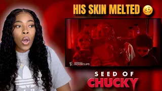 SEED OF CHUCKY MOVIE CLIP | FATHER SON BONDING | HORROR MOVIE REACTION