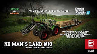 No Man's Land/MP  with Sim Farmer/#10/Selling Crops & produce/Plowing new Fields/FS22 4K Timelapse