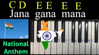 Keyboard Tutorial to play National Anthem Jana gana mana | Keyboard notes for National Anthem