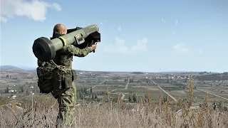 Javelin Füze Rusya Tank Konvoy Yok Etme Simülesi - ARMA 3 Simulation Savaşı - ukrayna