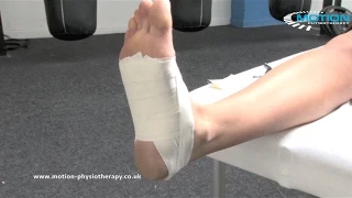 How to tape the foot - plantar fasciitis / fascia pain - sports taping series