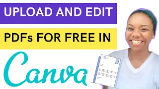 How to Upload and Edit PDFs in Canva - LATEST UPDATE 2021