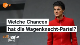 Wagenknecht stellt Köpfe und Programm vor | Pressekonferenz und Analyse bei ZDFheute live