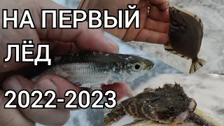 НА ПЕРВЫЙ ЛЁД 2022-2023 о.малое БУССЕ (ВЫСЕЛКОВОЕ) Рыбалка на САХАЛИНЕ!!!