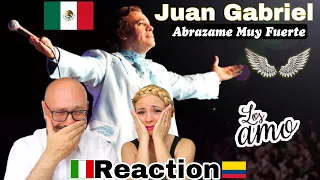 JUAN GABRIEL | ABRAZAME MUY FUERTE | Reaccion | Italian And Colombian reaction & analysis