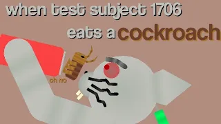 #shorts : when test subject 1706 eats a cockroach | super bear adventure