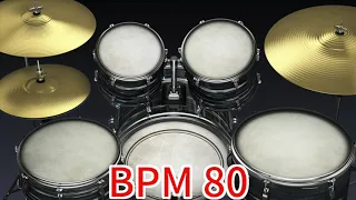 【80 BPM】Berry Simple Straight Beat  Drum Track