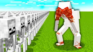 1000 SKELETONS vs SCP MONSTERS! (Minecraft Mob Battle)