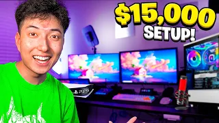 BRAND NEW $15,000 GAMING SETUP! with RageElixir