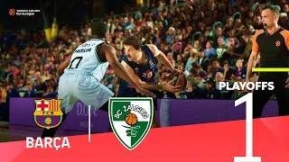 Barca runs past Zalgiris to go 1-0! | Playoffs Game 1, Highlights | Turkish Airlines EuroLeague