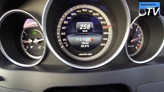 2014 Mercedes C63 AMG Coupe (487hp) - 0-258 km/h acceleration (1080p)