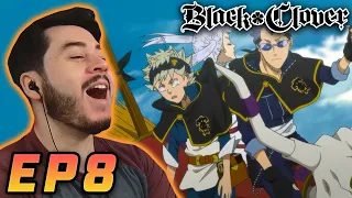 FIRST MISSION WITH THE BLACK BULLS! | Black Clover Episode 8 Reaction & Discussion