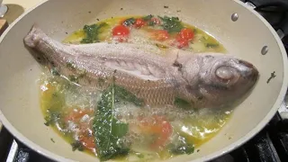 how to fry fish with water without splashes or burned oil