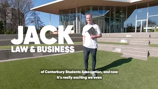 Jack at UC - The University of Canterbury Students' Association