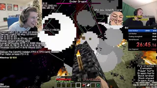 xQc watches forsen throw in Minecraft yet again