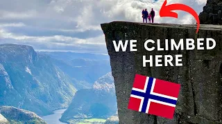 Hiking to Preikestolen (Pulpit Rock) / Norway Travel Vlog #familyvlog #norway #pulpitrock