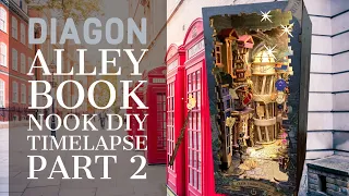 Harry Potter Diagon Alley Book Nook DIY Timelapse Part 2