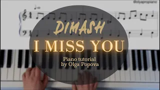 Dimash | I miss you | piano tutorial by Olga Popova