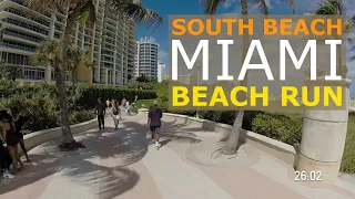 South Beach Miami Virtual Run - Awesome Beach Treadmill Scenery for Running & Walking