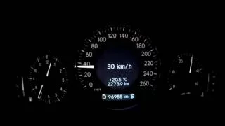 Mercedes-Benz classe E270 CDI w211 - top speed attempt