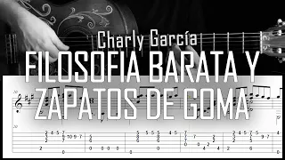 Filosofía barata y zapatos de goma - Fingerstyle guitar -  Arreglo solista con partitura y tablatura