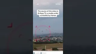 Video shows paragliders entering Israel during the initial Hamas attack