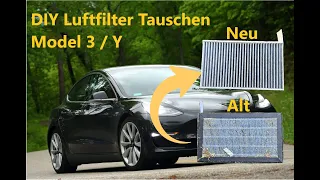 Model 3/Y Luftfilter Tauschen/Wechseln (Full Tutorial)